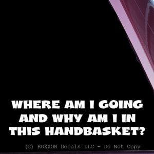 Where Am I Going In This Handbasket